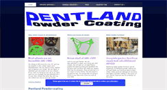 Desktop Screenshot of pentlandpowdercoating.co.uk